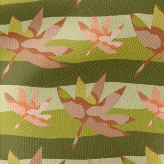 Beautiful Blurred Maple Leaves Waterproof Canvas