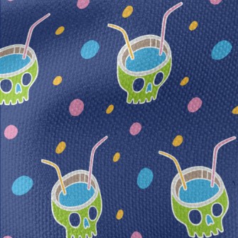 Funny Skull Drink Waterproof Canvas