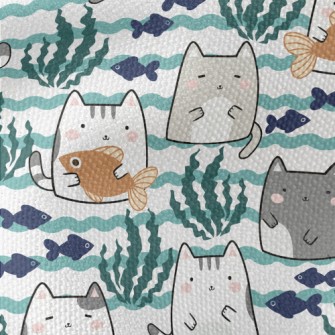 Like Fish And Kittens Waterproof Canvas