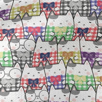 Kitten Check Top Waterproof Canvas