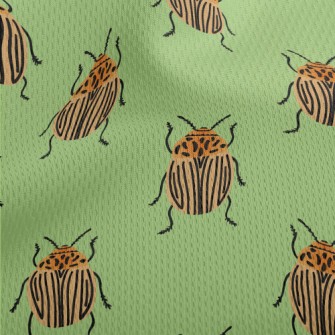 Neatly Arranged Ladybugs Athletic Mesh Flat Back