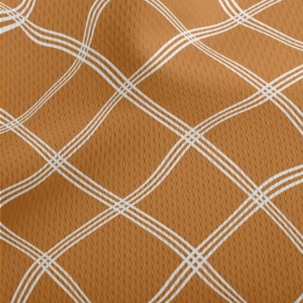 Interlaced Lines Athletic Mesh Flat Back