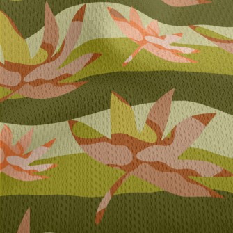 Beautiful Blurred Maple Leaves Athletic Mesh Flat Back