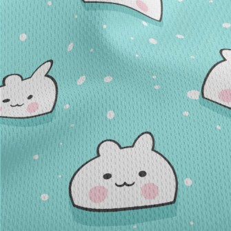 Kawaii Snow White Cat Athletic Mesh Flat Back