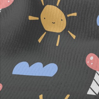 Cute Sun Clouds Terry