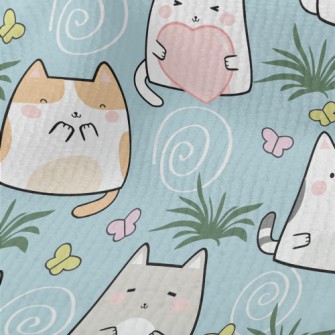 Cute Cat Family Terry