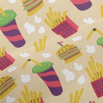 Cartoon Fast Food Meal Performance Linen