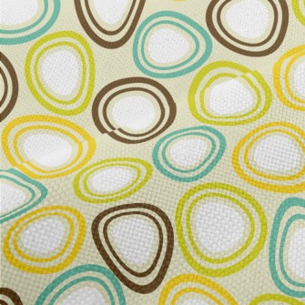 Egg-shaped Ellipse Geometry Performance Linen