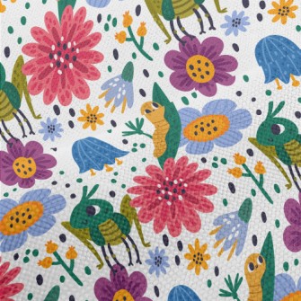Garden Grasshopper Caterpillar Performance Linen