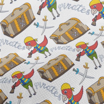 Pirate Parrot And Treasure Che Performance Linen