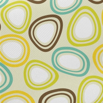 Egg-shaped Ellipse Geometry Twill