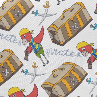 Pirate Parrot And Treasure Che Twill