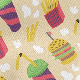 Cartoon Fast Food Meal Standard Corduroy