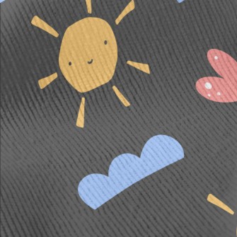 Cute Sun Clouds Standard Corduroy