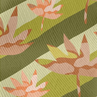 Beautiful Blurred Maple Leaves Standard Corduroy