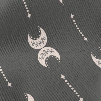 Inverted Flower Vine Crescent  Standard Corduroy