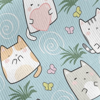 Cute Cat Family Standard Corduroy