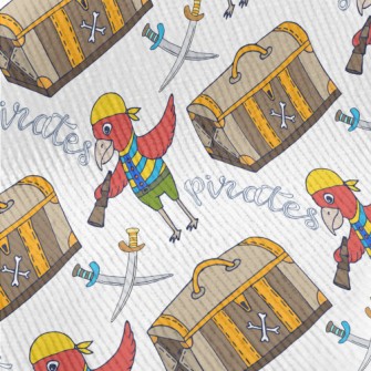 Pirate Parrot And Treasure Che Standard Corduroy