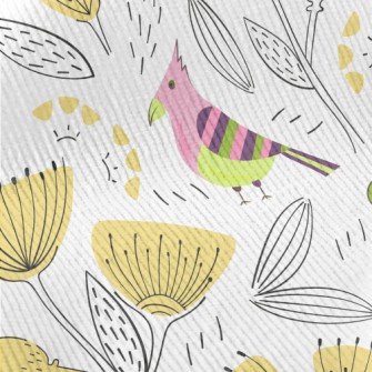 Wild Birds And Flowers Standard Corduroy