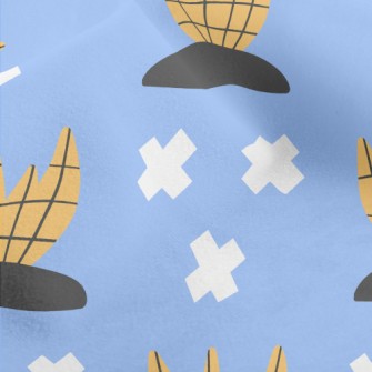 Cross Lines Geometry Micro Fleece