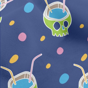 Funny Skull Drink Micro Fleece