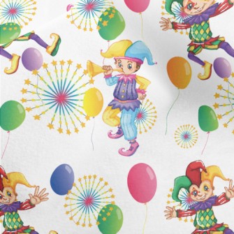 Juggling Jolly Clown Micro Fleece