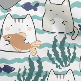 Like Fish And Kittens Micro Fleece