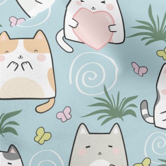 Cute Cat Family Micro Fleece