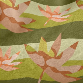 Beautiful Blurred Maple Leaves Minky