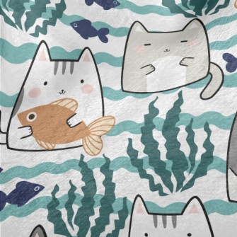 Like Fish And Kittens Minky