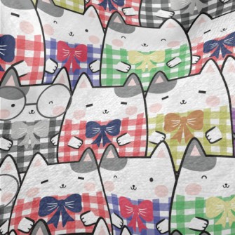 Kitten Check Top Minky