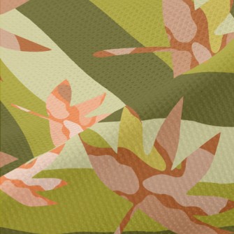 Beautiful Blurred Maple Leaves Piqué