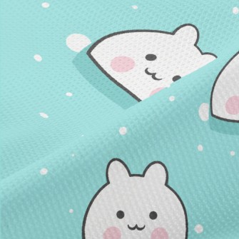 Kawaii Snow White Cat Piqué