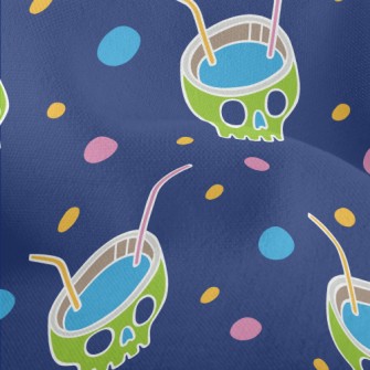 Funny Skull Drink Lightweight Performance Linen