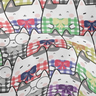 Kitten Check Top Lightweight Performance Linen