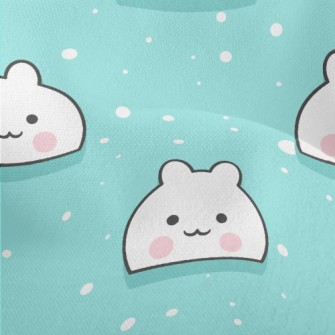 Kawaii Snow White Cat Lightweight Performance Linen