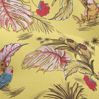 Rainforest Parrot Lightweight Performance Linen