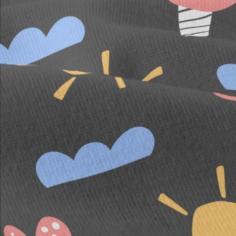 Cute Sun Clouds Modern Jersey