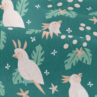 Cute Parrot Flowers And Plants Modern Jersey