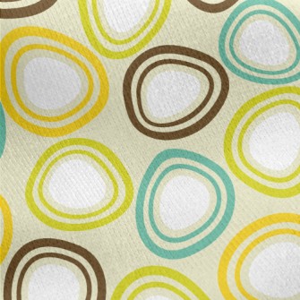 Egg-shaped Ellipse Geometry Jersey Backed Fleece