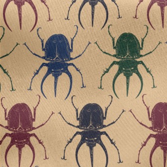 Mighty Colorful Beetle Jersey Backed Fleece
