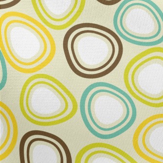 Egg-shaped Ellipse Geometry Pongee