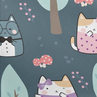 Cat Dating In The Forest Pongee