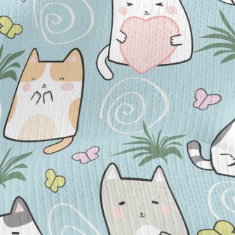 Cute Cat Family Stretch Jersey
