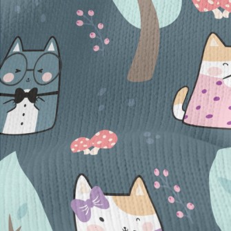 Cat Dating In The Forest Stretch Jersey