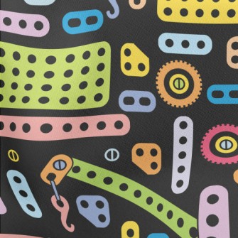 Colorful Crane Toys Lightweight Cotton Poplin