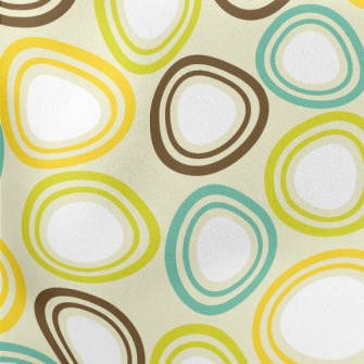 Egg-shaped Ellipse Geometry Lightweight Cotton Poplin