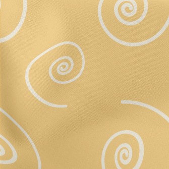 Mysterious Curly Lines Lightweight Cotton Poplin