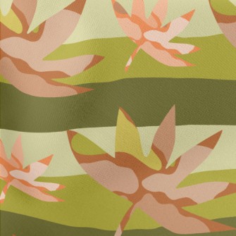 Beautiful Blurred Maple Leaves Lightweight Cotton Poplin