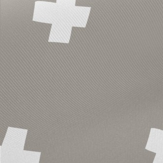 Simple Cross Geometry Midweight Cotton Poplin